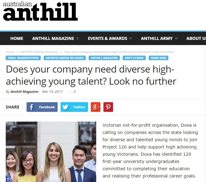 Australian Anthill Magazine – Project 120