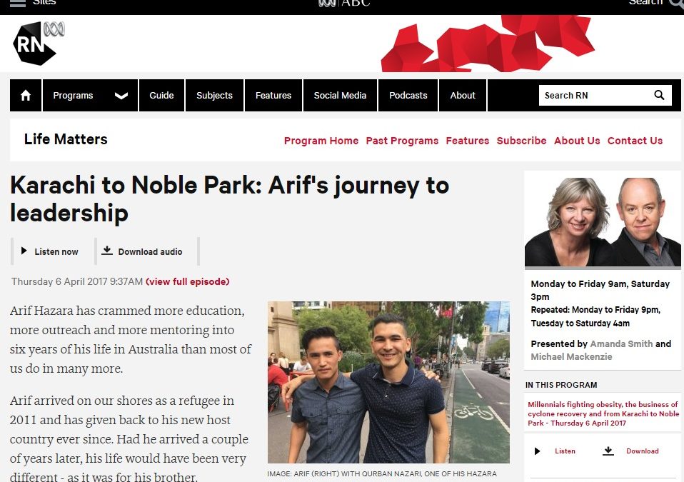 ABC Radio National – Arif Hazara Case Study