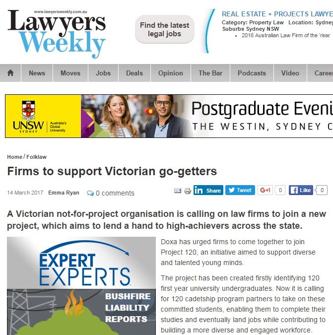 Lawyers Weekly – Project 120