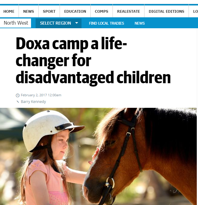 Herald Sun Online & Macedon Ranges Leader – Holiday Camp